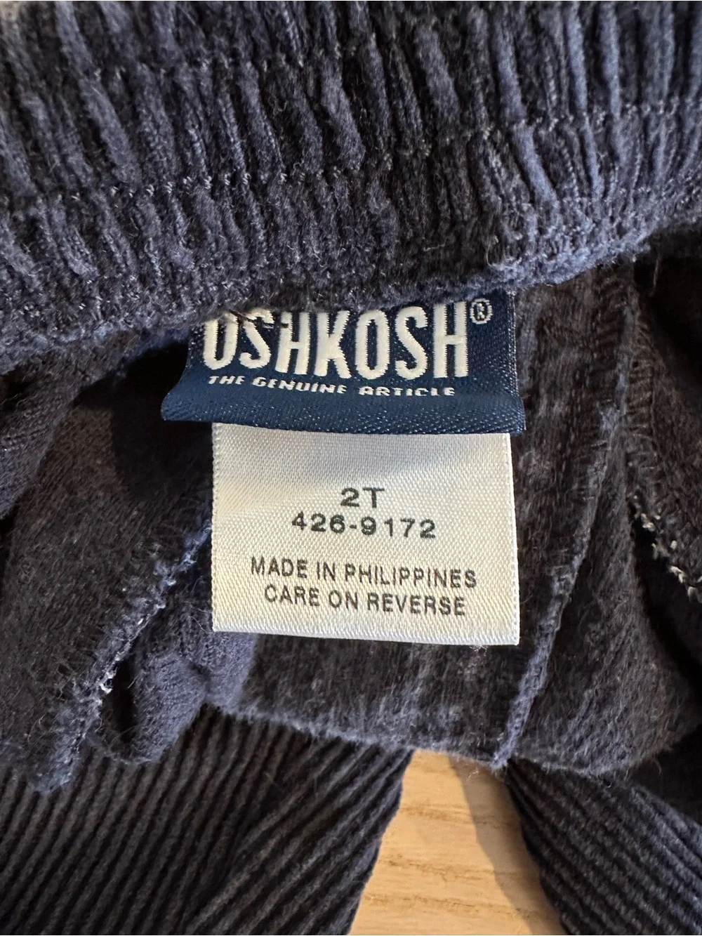 Oshkosh Children's Navy Corduroy Pants